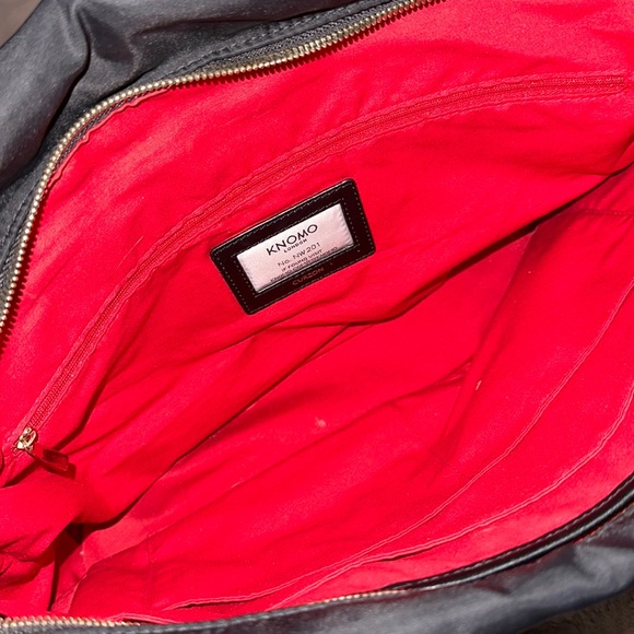 Knomo Bags Knomo London Curzon Black Nylon Shoulder Tote Laptop